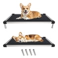 thumbnail image 1 of FXW TitanNest Chew-Proof Elevated Dog Bed, Raised Cot for Indoor/Outdoor/Camping Use, Durable & Washable Padded Pet Bed for Medium Dogs, 41.0" L x 27.0" W x 5.0" H, Black, 1 of 7
