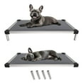 thumbnail image 1 of FXW TitanNest Chew-Proof Elevated Dog Bed, Raised Cot for Indoor/Outdoor/Camping Use, Durable & Washable Padded Pet Bed for Extra-Small Dogs, 30.0" L x 22.0" W x 4.5" H, Gray, 1 of 6