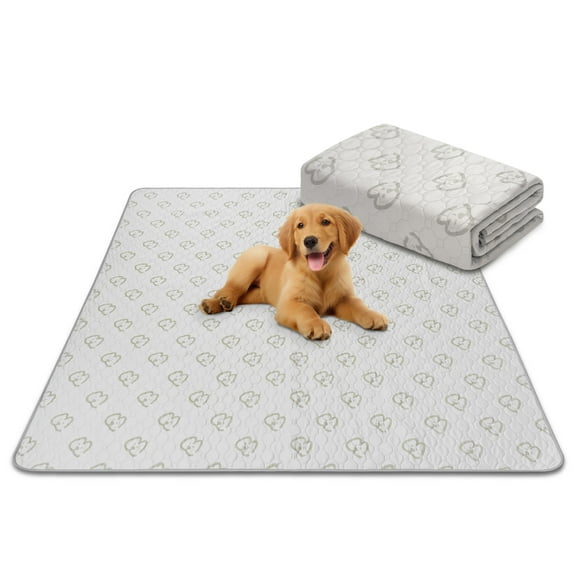 FXW Washable Pee Pads for Dogs,63" x 63" Indoor Dog Pee Pad Pet Fence Area Floor Mat with Super Absorbent, Reusable Liners for Dog Play Pen