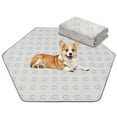 thumbnail image 1 of FXW Washable Pee Pads for Dogs, Puppy Pads with Super Absorbent, 62" x 55", Specifically Designed for 24inch 6 Panels Dog Playpen, Hexagon, 1 of 1