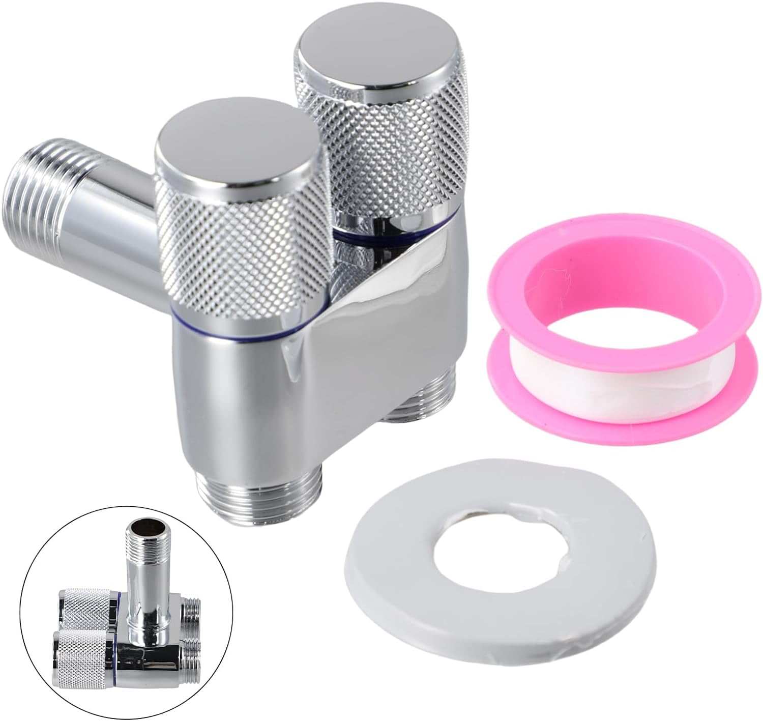 FXY1In2Out Dual Control Valve, Bathroom Faucet Dual Control Valve