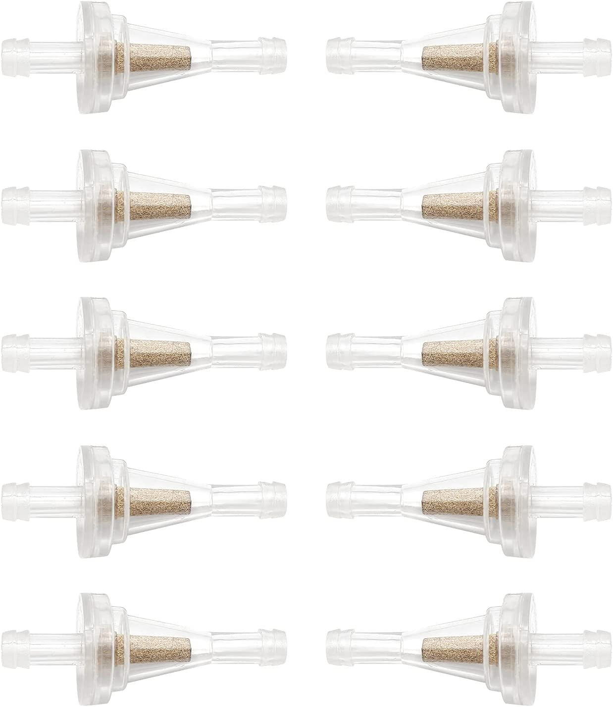 FXY10Pcs 1/4 Inch Motorcycle Clear Gas Inline Fuel Filter Replacement