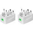 FXY2PCS Travel Plug Adapter, Worldwide Power Conversion Plug 1300W Wall