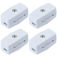 FXY4Pcs Inline Rotary Cord Switch,SPT2 Two Core Parallel Wire Special