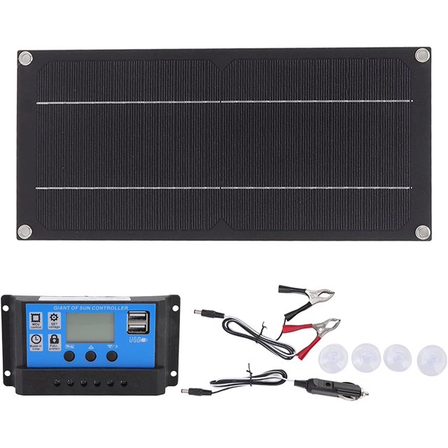 FXY600 Watt 12 Volt Monocrystalline Solar Panel Kit, Solar Panel & 100A