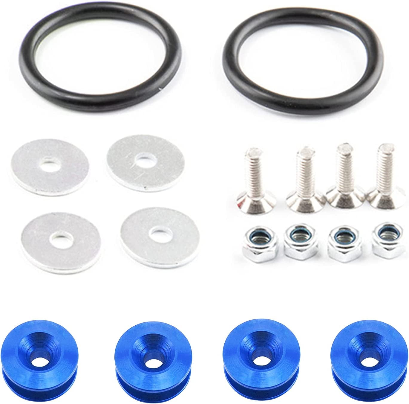 FXYBumper Quick Release Kit Front Rear Bumper Fasteners Washers