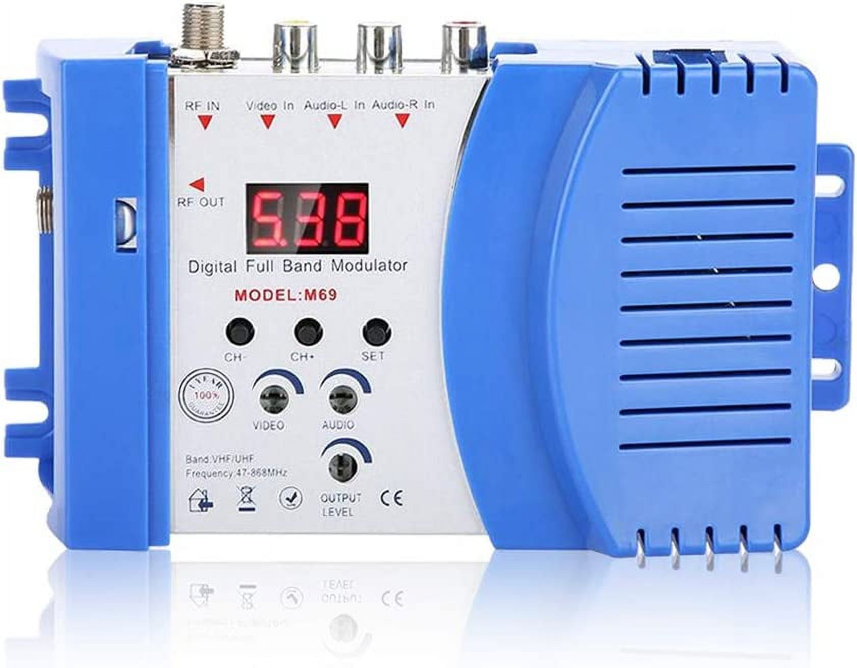 FXYDigital RF Modulator VideoAV inputs into RF & TV Output Signals AV