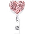 FXYHeart Retractable Badge Holder Badge Clips ID Card Name Tags Keys
