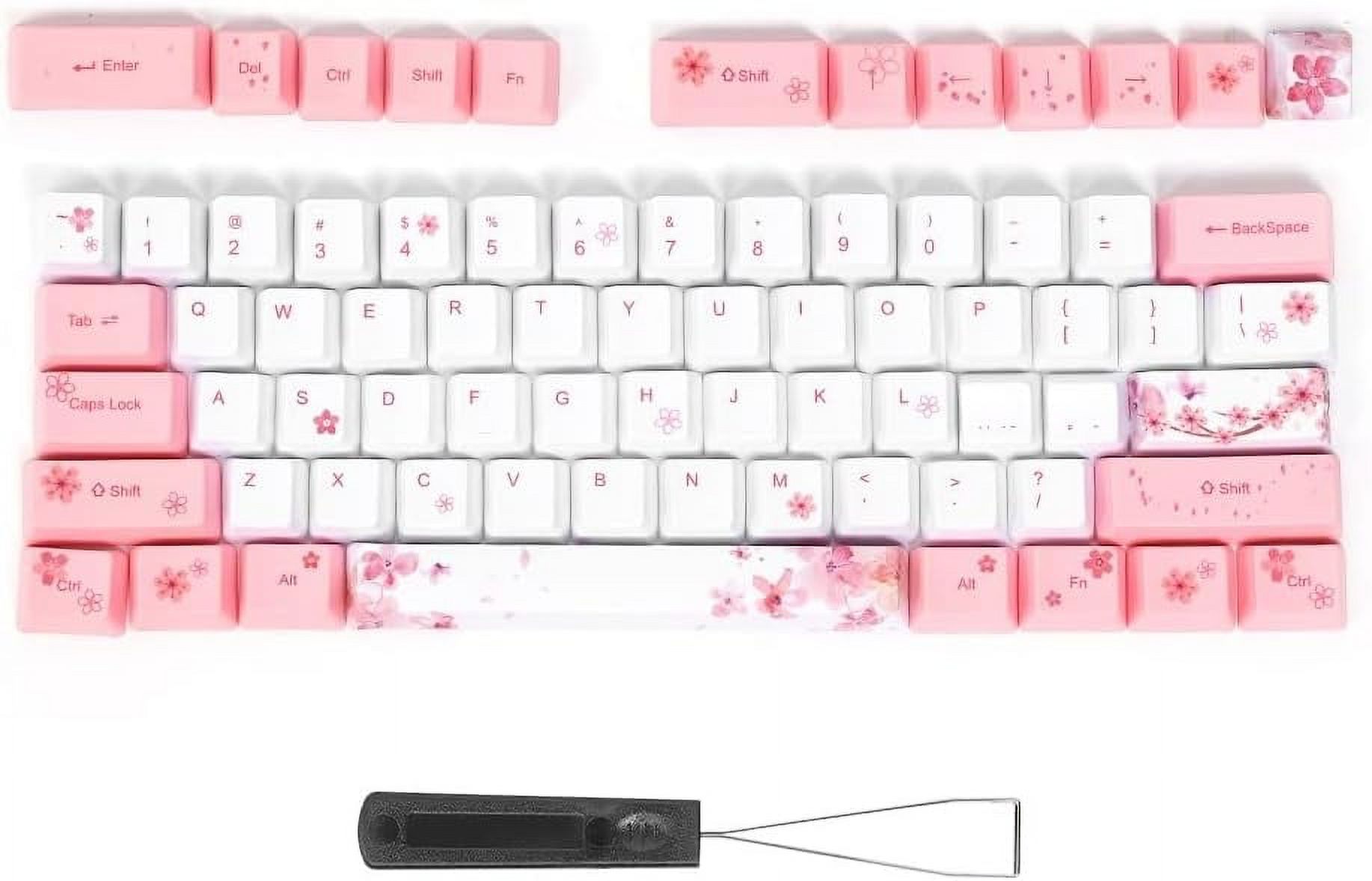 FXYHopcd FiveFaced Dyed Anime Style PBT Mechanical Keyboard