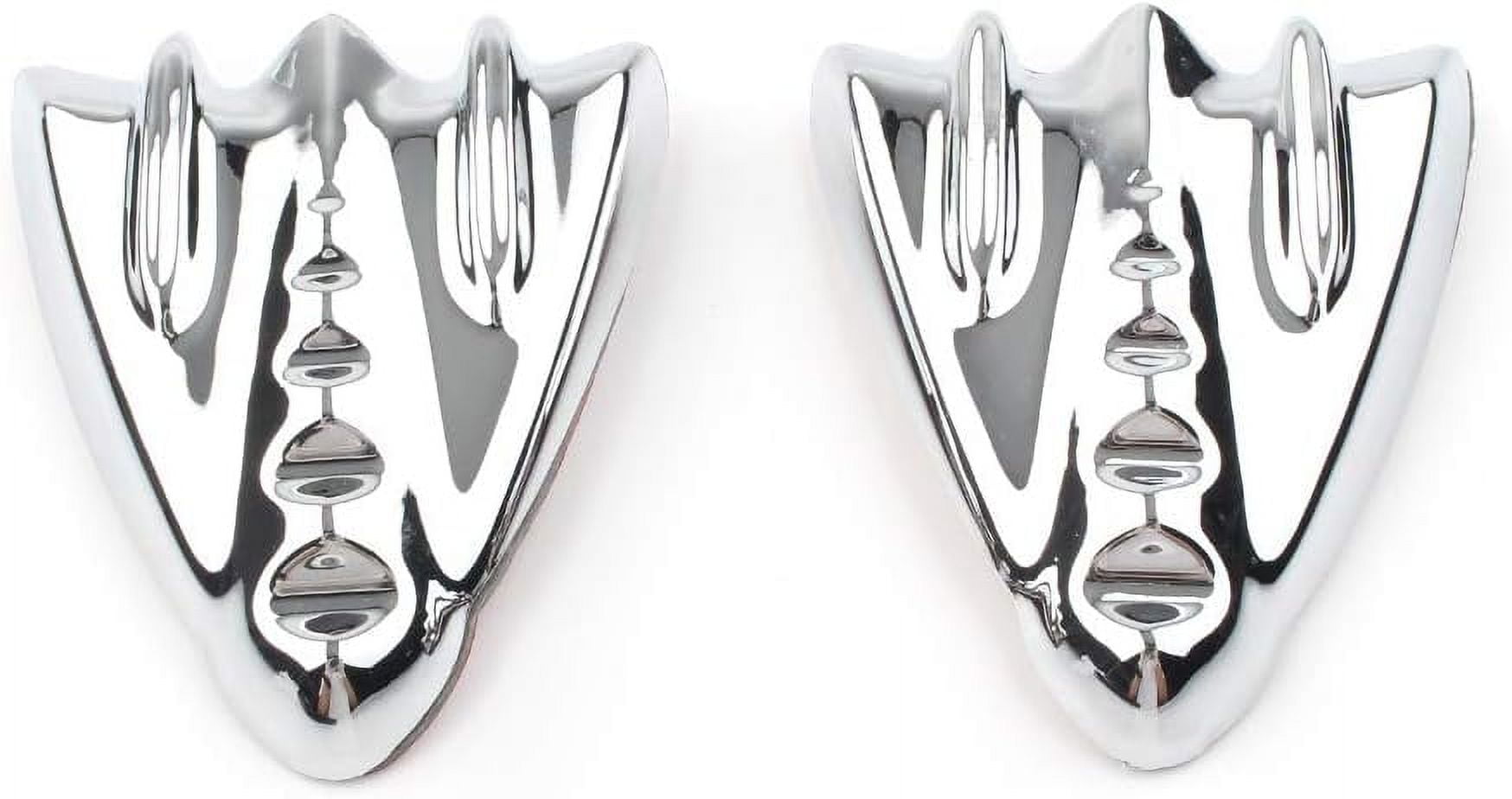 FXYLIRU Motorcycle Chrome Inner Fairing Cover Plates Mirror Block Off