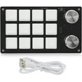 FXYOne Handed Programmable Mechanical Keyboard, 12 Keys RGB Multifunctional Gaming Keypad Macro