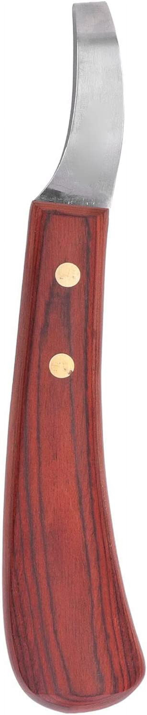 FXYProfessional Hoof Knife, Non Slip Equine Grooming Loop Oval Hoof