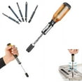 FXYPushPull Ratchet Screwdriver, Semiautomatic Adjustment Spiral