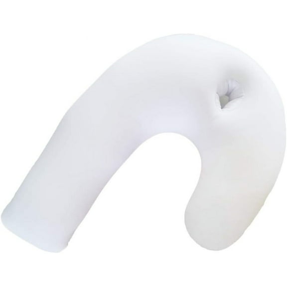 FXYSide Sleeper Support Pillow with Ear Hole, J Shaped Body Pillow for Side Sleeping, Pillow with U Shaped Contoured Support for Neck, Back, and Shoulder Pain Relief, Correct Spine(#1)-1009