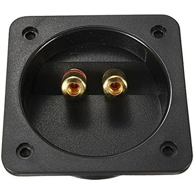 FXYSquare Recessed Speaker Junction Box Gold Binding Posts1009