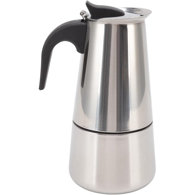 FXYStovetop Espresso Machine, Stainless Steel Coffee Maker, Moka Coffee