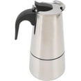 FXYStovetop Espresso Machine, Stainless Steel Coffee Maker, Moka Coffee