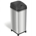 FY 13 Gallon Sensor Trash Can with Wheels and Odor Control System