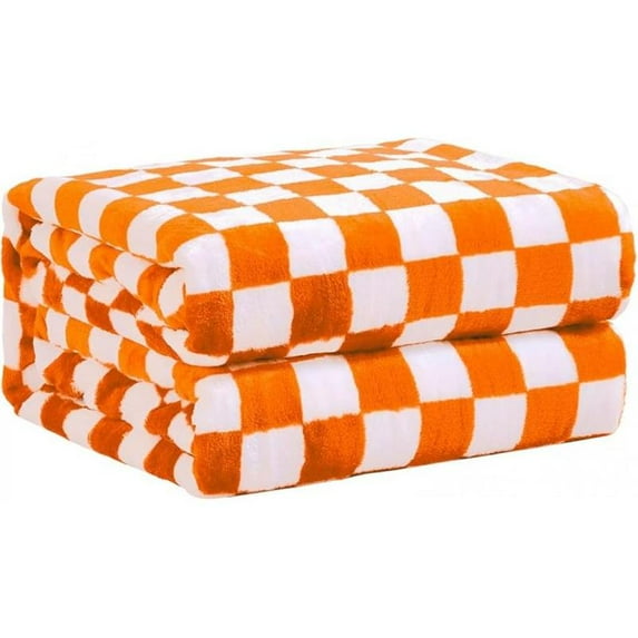 FY FIBER HOUSE Checkered Flannel Fleece Throw Blanket Soft Cozy ...