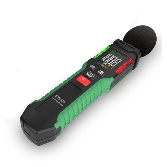 FY8837 Sound Level Meter Portable Decibel Meter A/C-Weighted Noise Detector 30-130DB Mini Decibel Monitoring Device