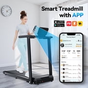 FYC 2.5HP Portable Folding Treadmill with APP, LCD, Shock-Absorbent Deck