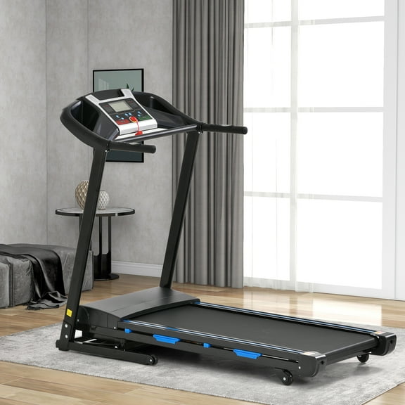 FYC 3.25HP 330LBS Weight Capacity Folding Treadmills with Auto Incline - Foldable Electric Running Machine Bluetooth APP Heart Rate Sensor (Black)