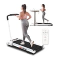thumbnail image 1 of FYC 3.5HP Under Desk Treadmill - 300LBS Weight Capacity, 2-in-1 Foldable Design, Remote Control & LED Display - Compact Electric Walking and Running Machine for Walking, Running, Jogging (White), 1 of 5