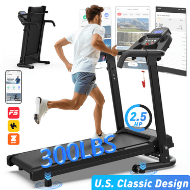 FYC Foldable Portable Treadmill for Home & Office, Compact Folding Treadmill 300 LBS Capacity, App Control, Small Space