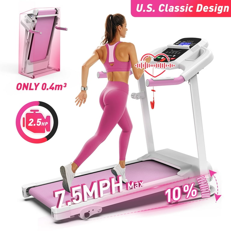 FYC Foldable Portable Treadmill, Electric, Heart Rate Sensor
