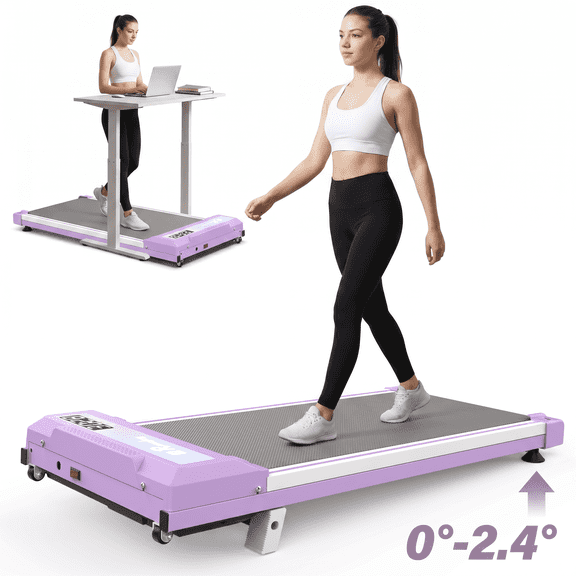 FYC Walking Pad Treadmill with Incline - 4 in 1 Under Desk Home Portable Compact Machine