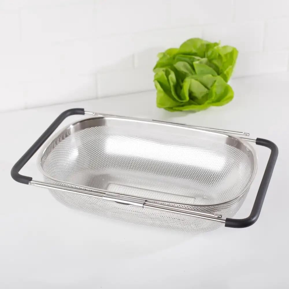 Extendable Sink Colander Strainer Basket