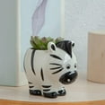 thumbnail image 1 of FYCONE Animals Ceramic Flower pot Elephant Succulent Planter Cactus Succulent Plants Flower, 1 of 4