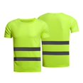 thumbnail image 1 of FYCONE Hi Vis Viz T-Shirt High Visibility Reflective Tape Safety Security Work Tops, 1 of 2