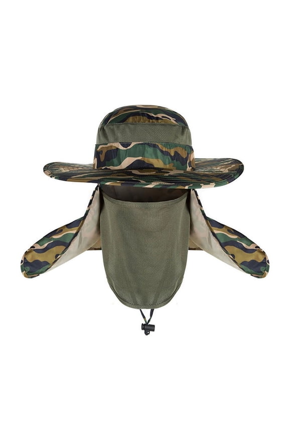 Outdoor Summer Sun Hat, Fashion UV Protection Wide Brim Bucket Hat for Women Men Neck Face Hiking Traveling