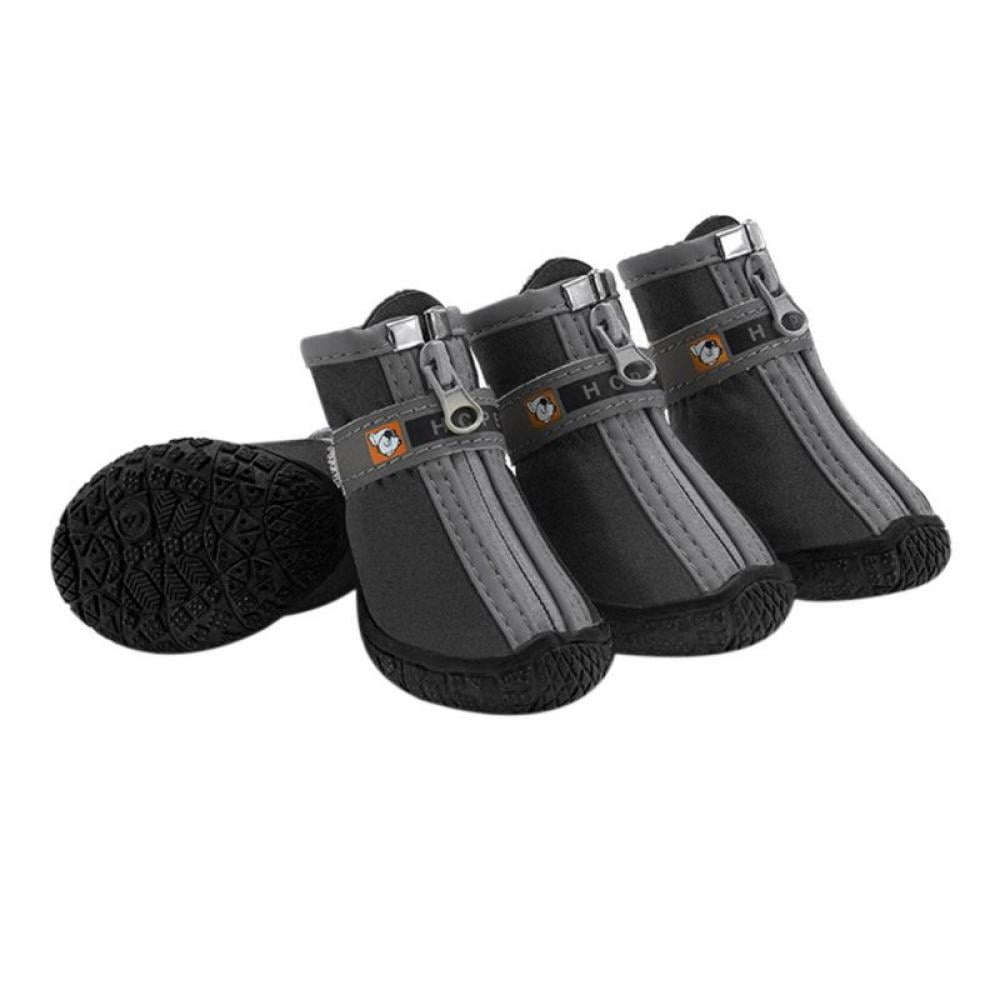 FYCONE Pet Dog Boots, Winter Waterproof Antiskating Shoes, Outdoor