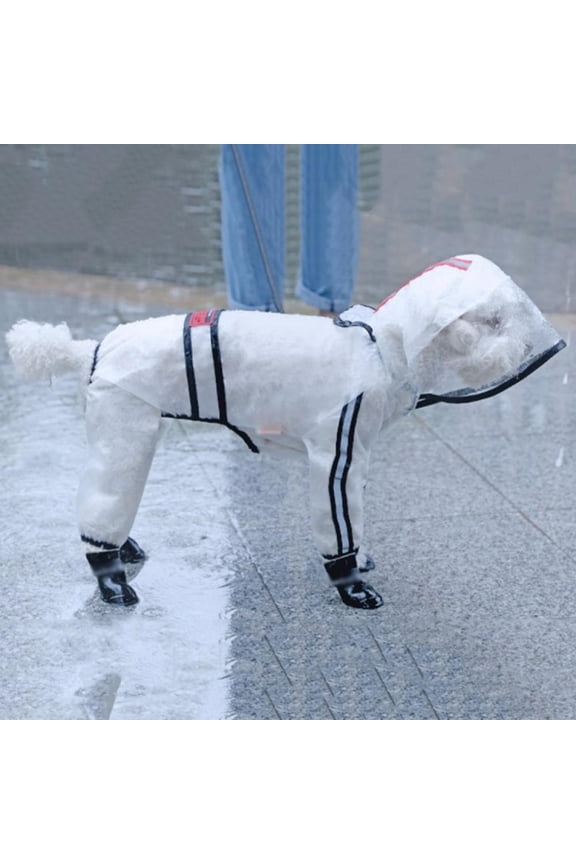 Pet Dog Raincoat, Waterproof Transparent Light Coat Clothes, Rain Coat for Pets Dogs Puppy