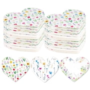 FYD 30Pack Handmade Plantable Paper Cards Set, Heart Shape Paper Card with Wildflower Seeds Recycled Cards for Wedding Favors Guests Craft Gifts,Bridal Shower Favor,Baby Shower Favors