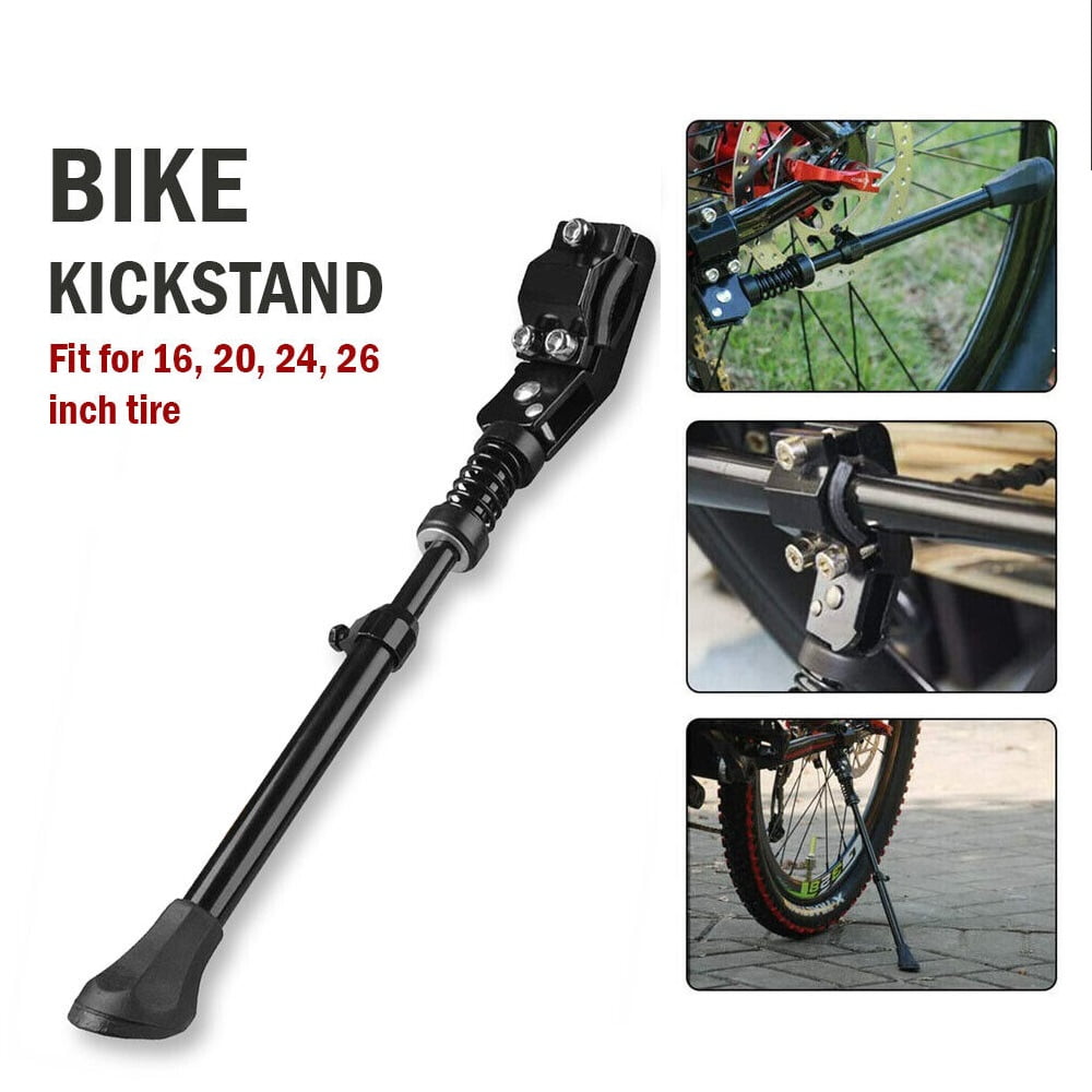 FYDO Adjustable Bike Kickstand Lightweight Side Kick Stand for 16 20 24 26 MTB Road Bikes and 700 Road Bikes Black
