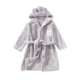 thumbnail image 1 of FYDUU Baby Boy Clothes Cute Toddler Kids Baby Boys Girls Cartoon Bathrobes Hooded Warm Flannel Night-Robe Sleepwear Cute Warm Outfits Robe Comfy Clothes 2-3 Years, 1 of 5