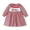 thumbnail image 1 of FYDUU Baby Girl Tutu Dress Christmas Autumn Long Sleeve Plaid Print Dress For Little Girls Cute Holiday Party Gown With Soft Comfortable Fit 12-18 Months, 1 of 7