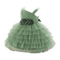 thumbnail image 1 of FYDUU Baby Girls Birthday Dresses Toddler Party Dress Layered Ruffle Tulle Tutu Dress Pageant Princess Wedding Flower Girl Dresses 9-12 Months, 1 of 3