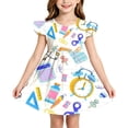 thumbnail image 1 of FYDUU Back To School Dresses for Girls Cute Print Casual Sundress Summer Sleeveless Dress First Day of School Outfit for Toddler Kids Daily Wear 9-10 Years, 1 of 7