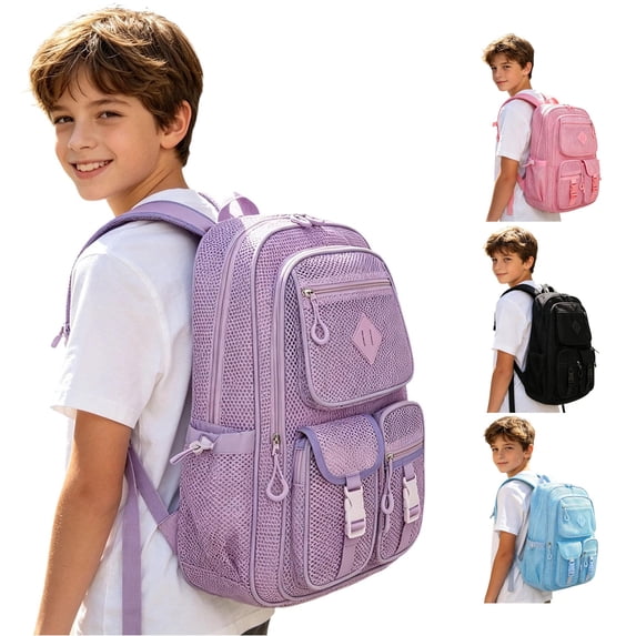 FYDUU Backpack for Boys School Bag Breathable Mesh School Backpacks for Kids Lightweight Bookbag Daypack Casual School Daily Wear
