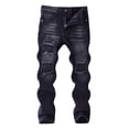 thumbnail image 1 of FYDUU Boy's Ripped Denim Pants Boys Distressed Jeans High Street Fashion Casual Denim Pants Kids Stretch Jeans Streetwear Comfortable Autumn Trousers 11-12 Years, 1 of 8