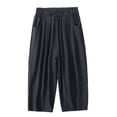 thumbnail image 1 of FYDUU Boy's Summer Ice Silk Pants Lightweight Wide Leg Trousers Kids Loose Fit Casual Bottoms Stylish Pants 3-4 Years, 1 of 4