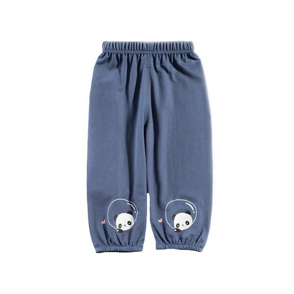 FYDUU Boys Cargo Pants Baby Boys Girls Pants Summer Cratoon Print Toddler Pull On Jogger Pants Loose Sweatpants Trousers 3-4 Years