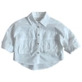 thumbnail image 1 of FYDUU Boys Casual Shirts Long Sleeve Button Down Shirt Kids Tops Spring Summer Fall Thin Shirts For Toddler Boys Comfortable Daily Wear Stylish Leisure 3-4 Years, 1 of 5