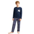 thumbnail image 1 of FYDUU Boys' Clothing Sets Boys Pajamas 2 Piece Sleepwear Long Sleeve Tops And Pants Set Soft Breathable Comfortable Loungewear Outfits,5-6 Years, 1 of 4