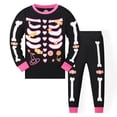 thumbnail image 1 of FYDUU Boys Girls Long Sleeve Pajama Set Kids Sleepwear Outfit Soft Comfortable Loungewear For Toddler Children Halloween Adorable Halloween 1-2 Years, 1 of 5