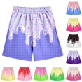 thumbnail image 1 of FYDUU Boys Ice Cream Printed Shorts Baseball Shorts Elastic Waistband Bottoms with Pocket Children's Casual Shorts Summer Athletic Shorts Stylish Pants 11-12 Years, 1 of 4